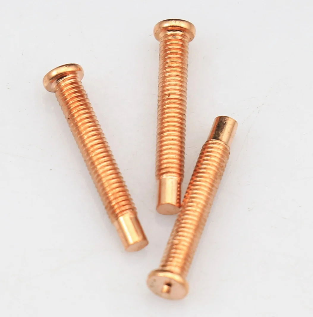Pan Head Brass Flat End Spot Welding Screw