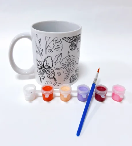Colorful Gypsum Mug Set Kit for Painting and Drawing Toy for Creative Kids