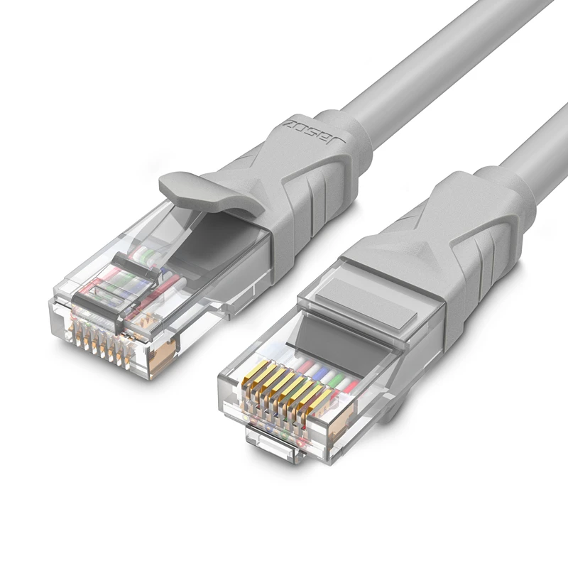 Jasoz Engineering Oxygen-free Copper Gray Ethernet Cable 28AWG  4 Twisted Pair Utp Cat5e Patch Core Cable