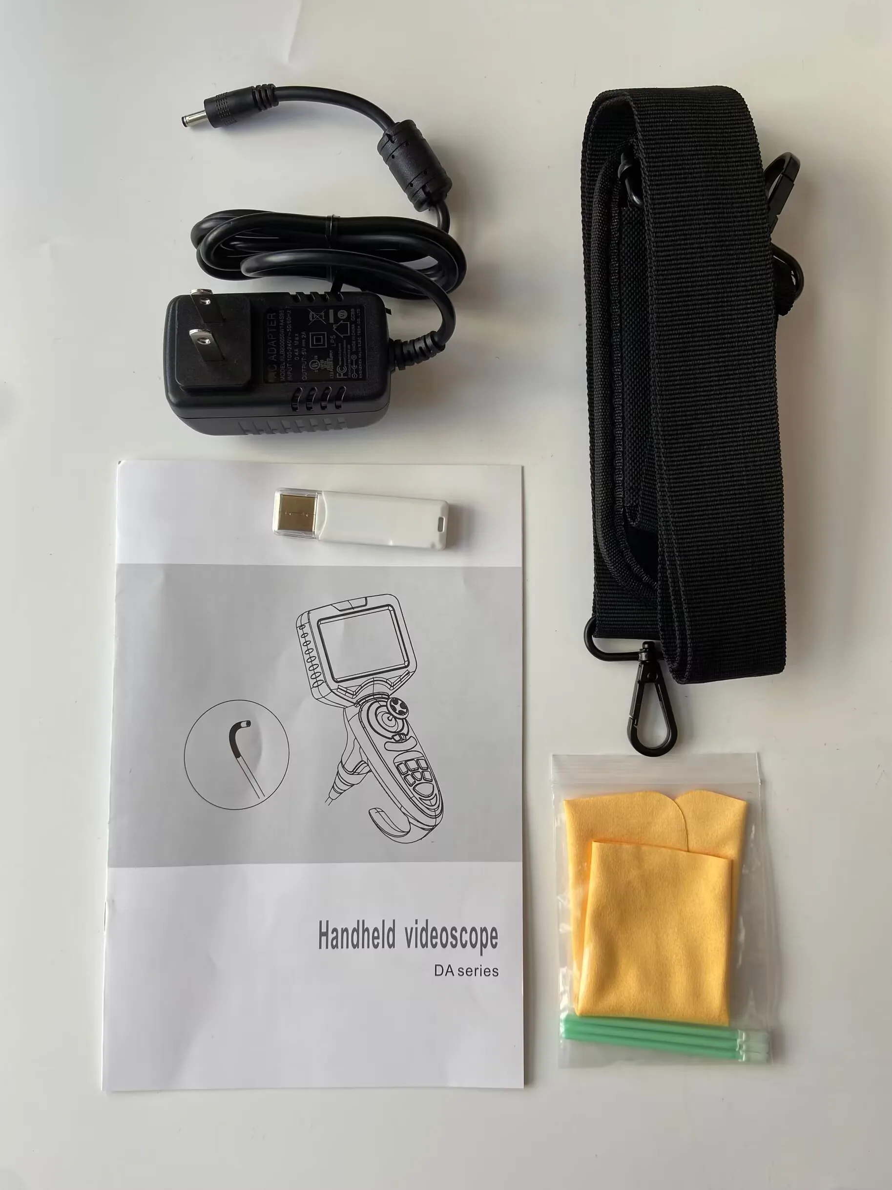 Portable Industrial Endoscope with 6mm Probe Lens, 2Mts Testing Cable, 360 Degrees Joystick Articulation, 4.5 Inch Display