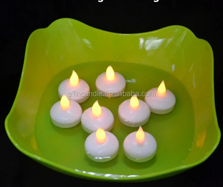 Electronic Plastic Candle Remote Control Flameless LED Floating Candle Made in China