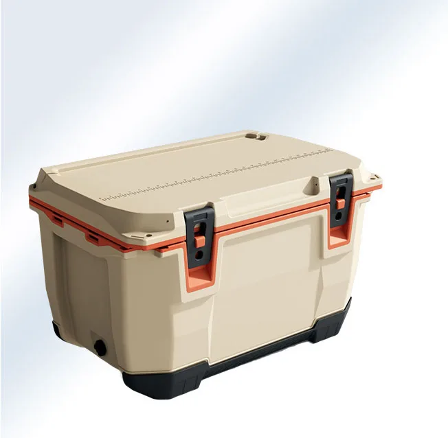 GRASSFIT New Design OEM Outdoor Camping Picnic Fresh Food Beer Waterproof Large Capacity Portable Car Ice Chest 60L Cooler Box