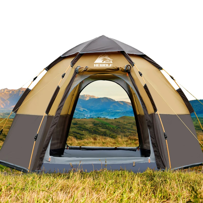 Double Layer Camping Tent Waterproof Hiking Outdoor Hunting 5-8 Person 4Season tent