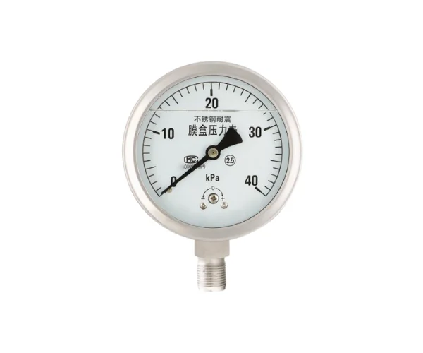 Accurate Steel Bourdon Tube Pressure Gauge for Oil Medium OEM Customization Supported Valve Parts
