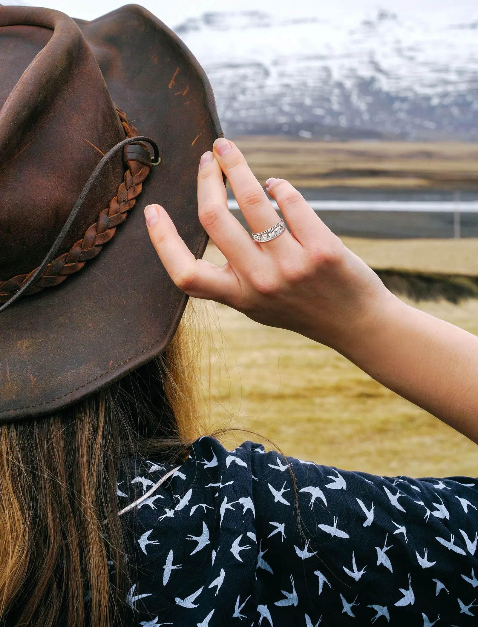 Changda Loyalty Sterling Silver 925 Irish Celtic Engagement Wedding Love Heart Crown Jewelry Claddagh Rings