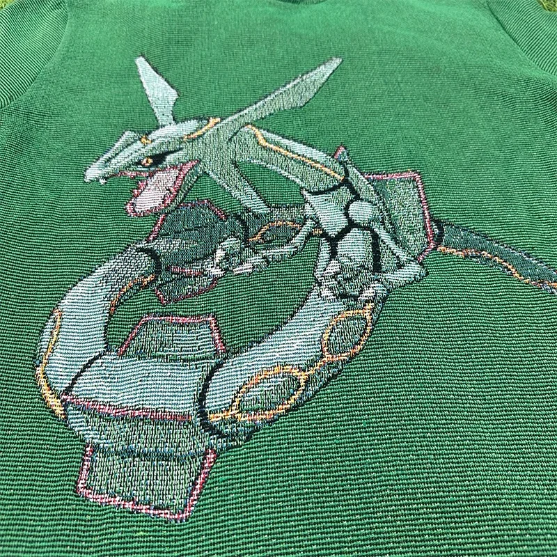 LOW MOQ Customizable anime tapestry hoodie Yarn Dyed Tapestry Design Poke Z Mon Hoodie for Men