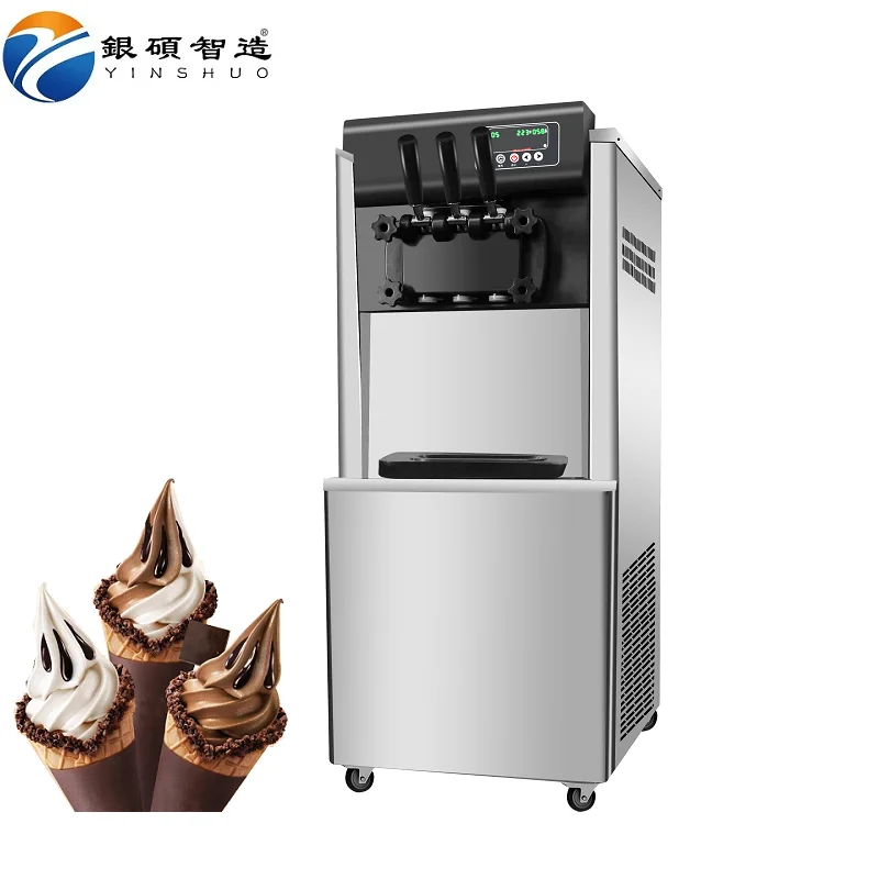 2 compressor pre-cooling fresh-keeping function icecream machine ice cream maker machine