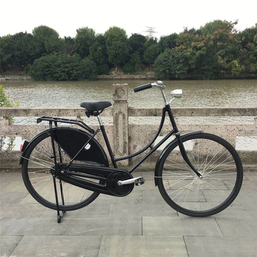 Голландский большой красный велосипед, обод колеса 28 дюймов, городской Европейский ретро велосипед