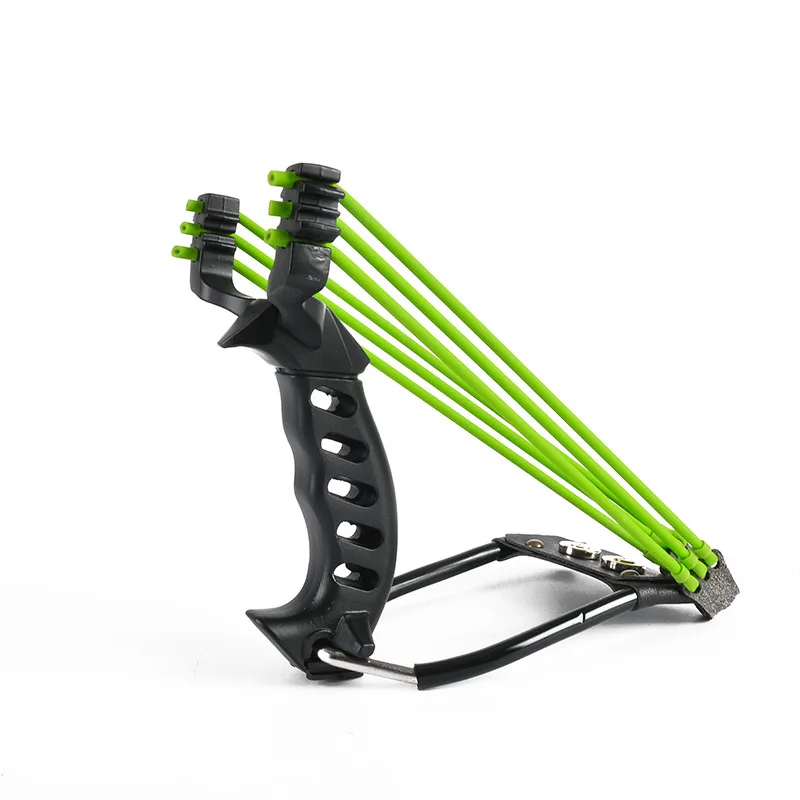 Outdoor Hunting All-metal Material Sling Shot Large Catapult Powerful Fishing Slingsshot with Wrist Rest