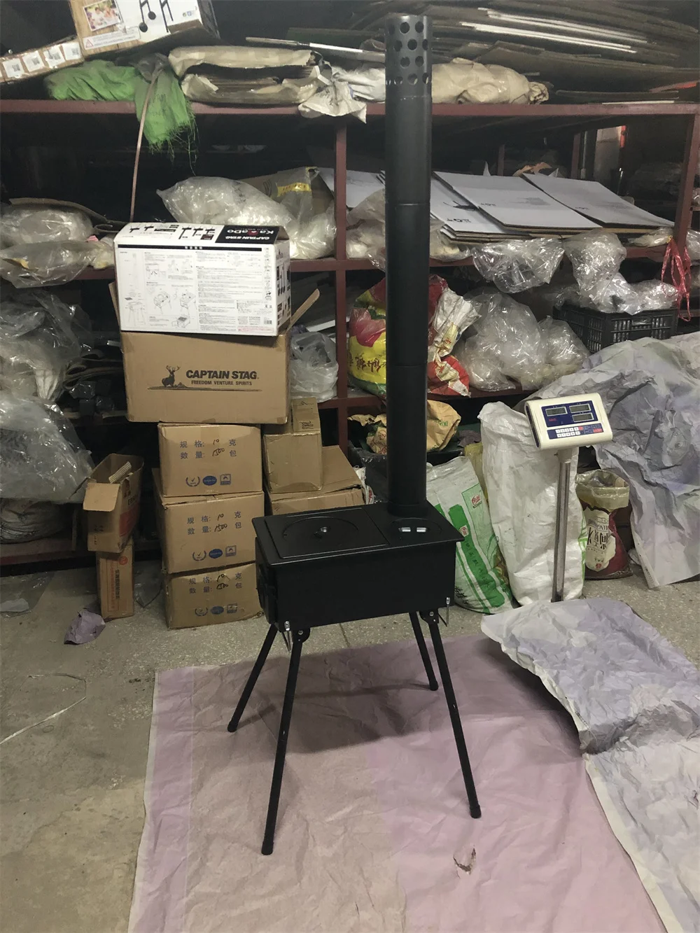 Jianyi KAMADO Stove Portable Outdoor Camping Fire Pit Hiking Accessories with Grill Foldable Hiking Fire Pit Stove