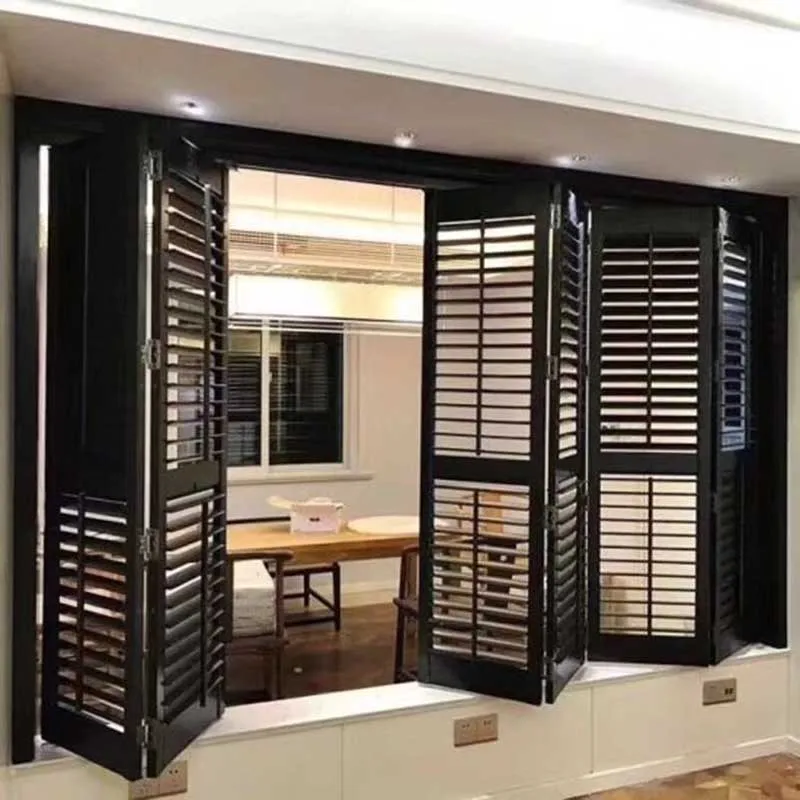 China factory plantation shutters wooden pvc and wood louver shutter
