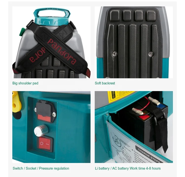 
Pandora 20L Easy to take Lithium Battery Electric Knapsack Agriculture Pump Sprayer 