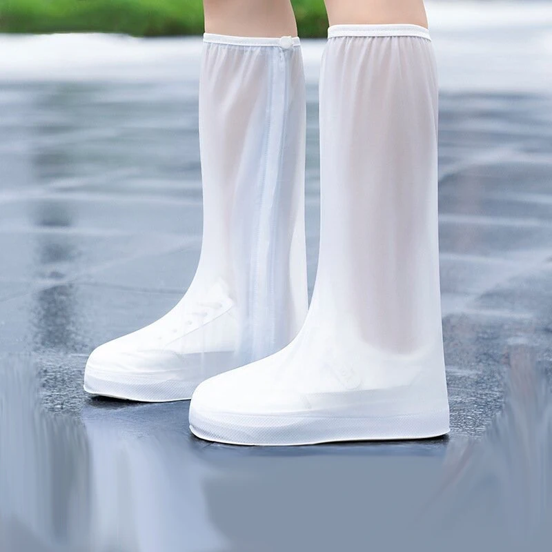 Outdoor Travel Wear PVC Waterproof Rain Boots Cover Reusable Non Slip Boots Protector Rubber Rain Shoe Covers