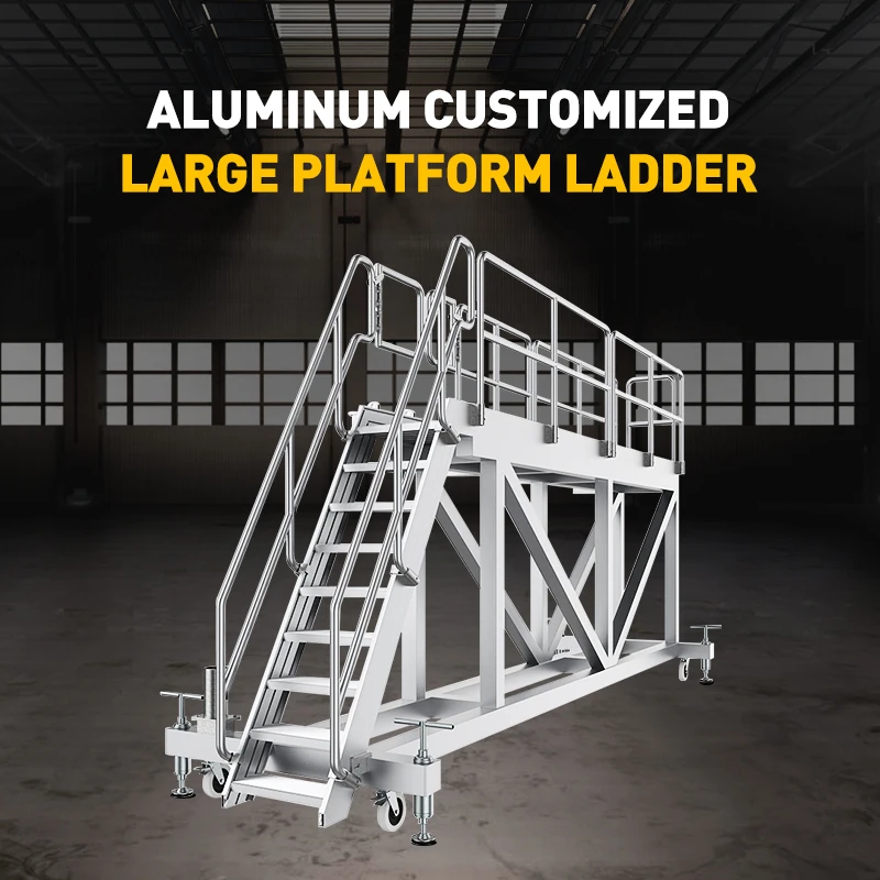High Frequency Work Big Platform Ladder Step Ladder Non-Slip Steels Convenience Work Platform