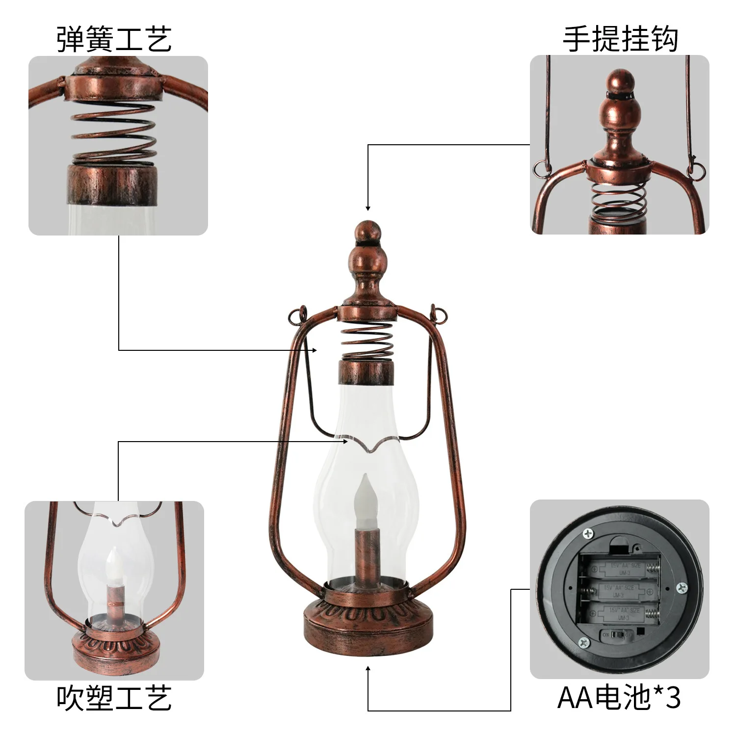 Solar LED Candle Camping Light Outdoor Garden Lantern Flickering Flame LED Hanging Oil Lamp Waterproof For Street Vintage Deco