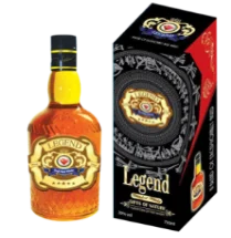Legend Diamond Whisky Bottle With Alcoholic Beverage Grains And Herbs