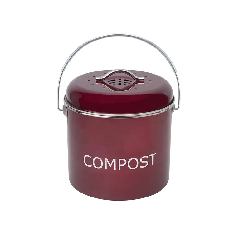 Waste Pail Metal Compost Bin Food Compost Bin Food Compostable Container