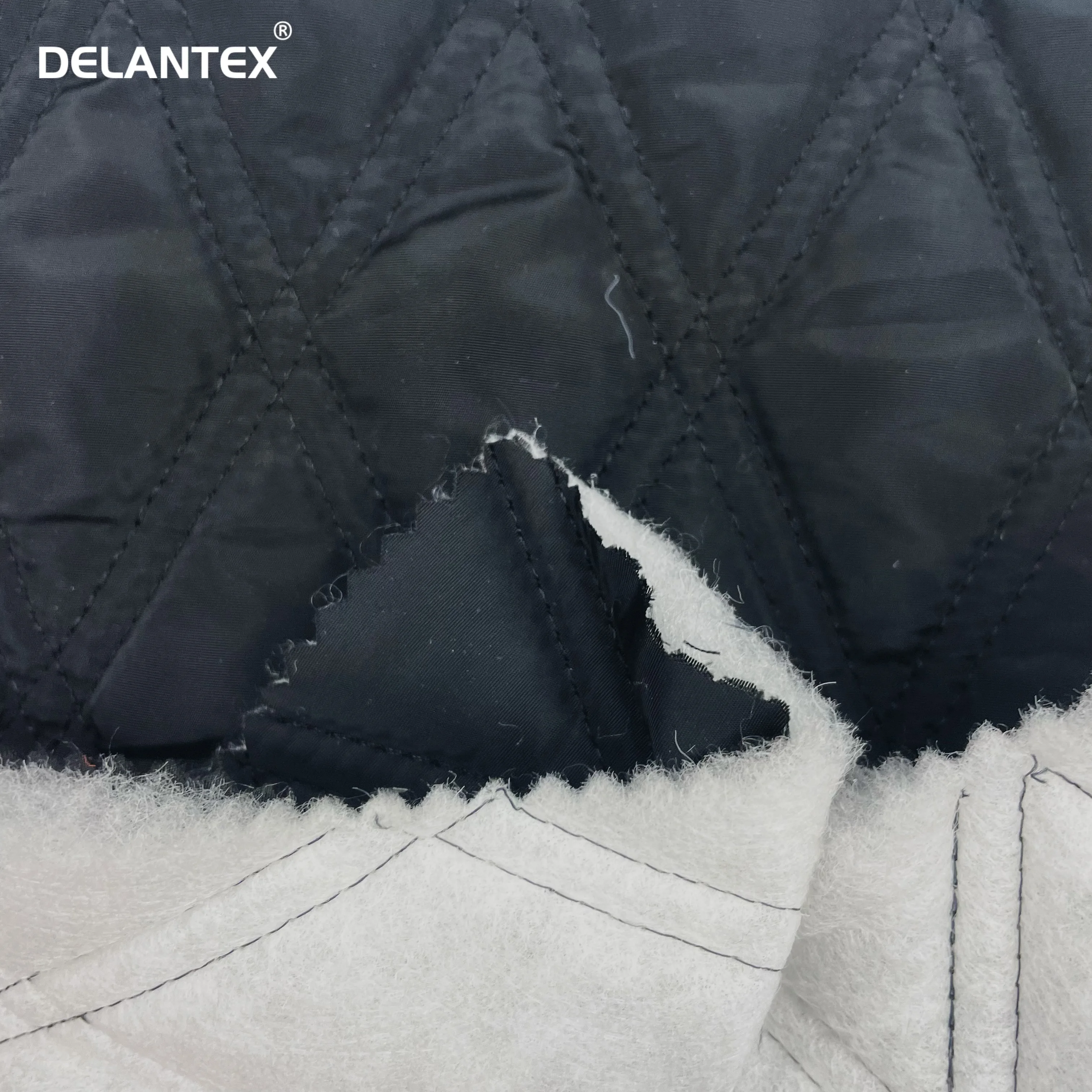 Delantex хорошая цена и хорошие продажи 100 полиэстер 2-слойная стеганая ткань для пуховика