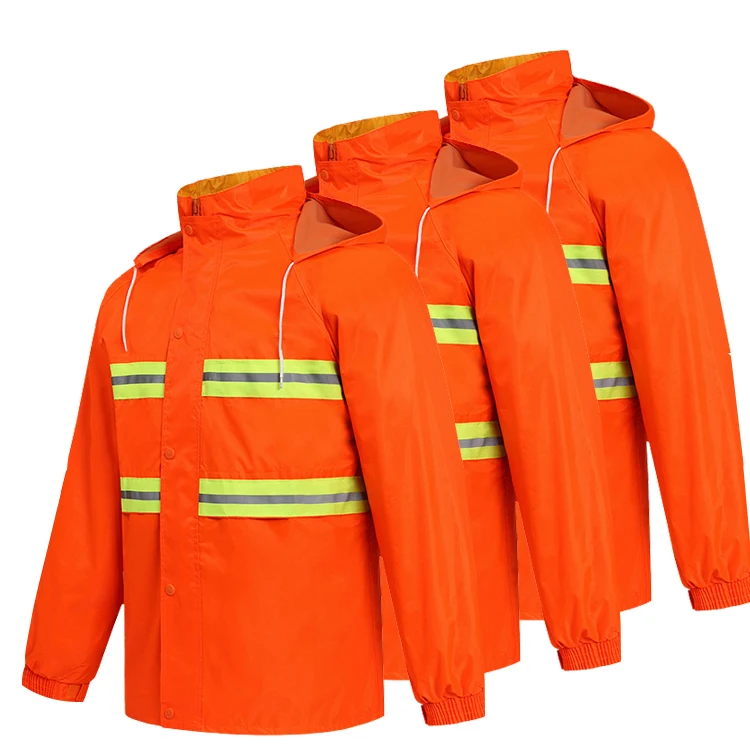 Wholesale Portable Reflective Raincoat Pants Outdoor Waterproof PVC Raincoat