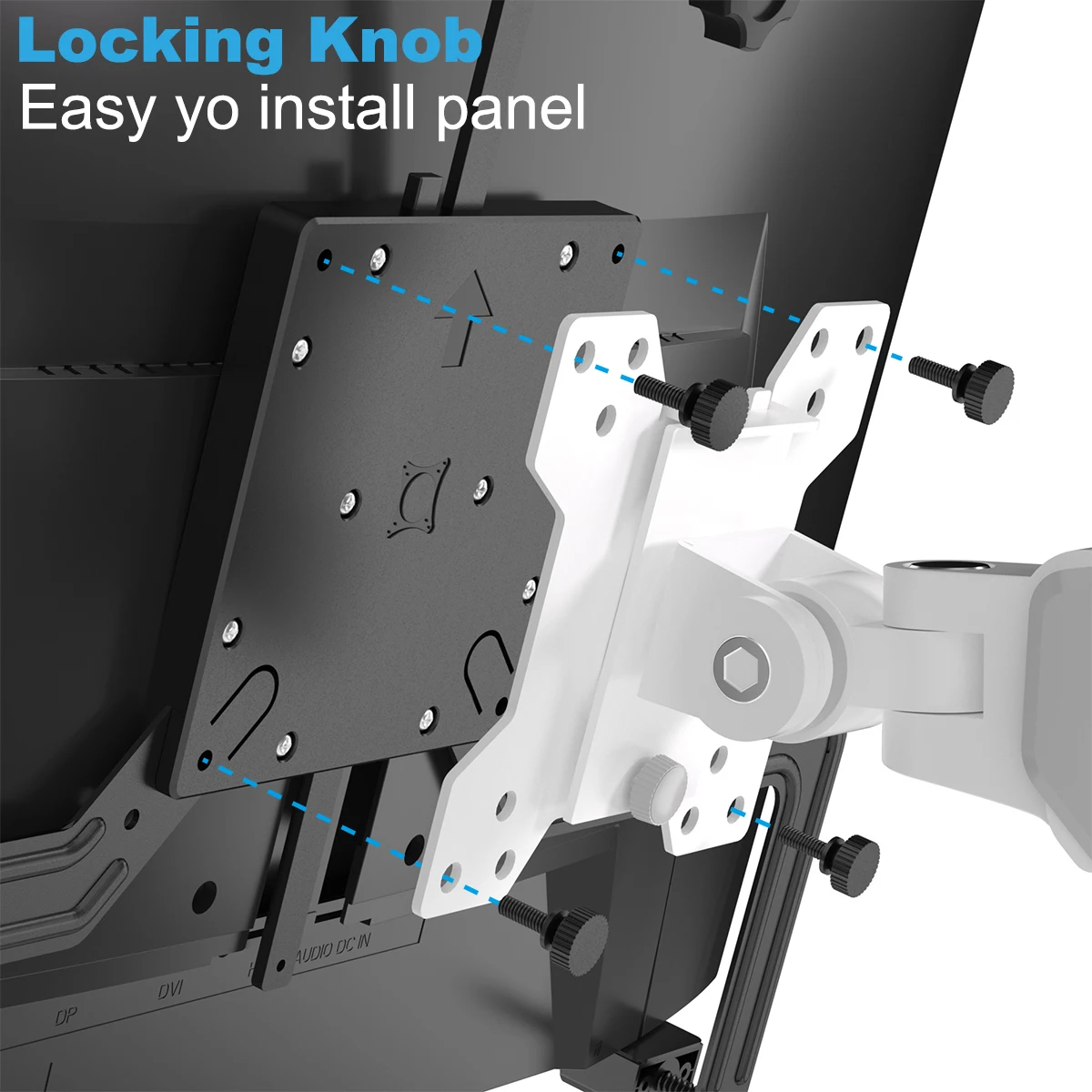 CHARMOUNT Универсальный адаптер VESA Mount комплект Non-VESA Монитор Монтажный для 19-32 дюймов компьютерных экранов