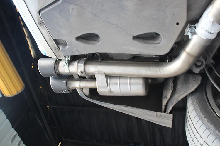 ss304 exhaust dual exhaust tips variable valve catback system