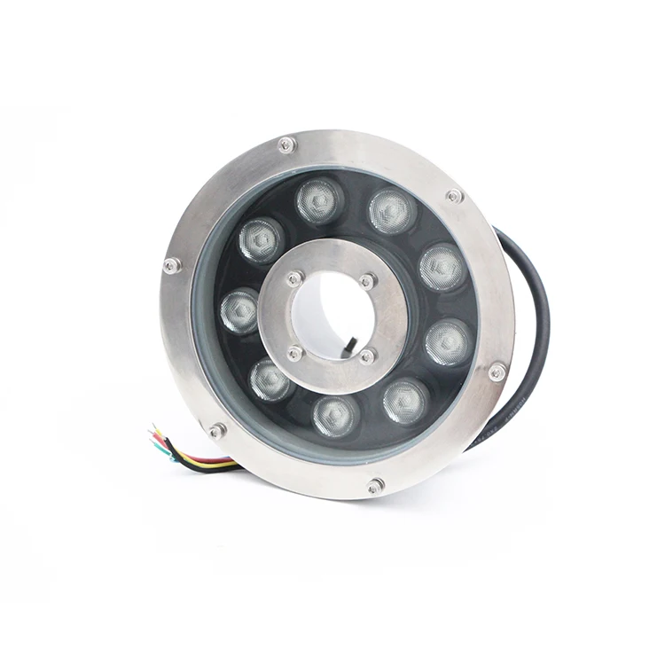 304 stainless steel DC24V dmx RGB led fountain light ip68 underwater light fixtures