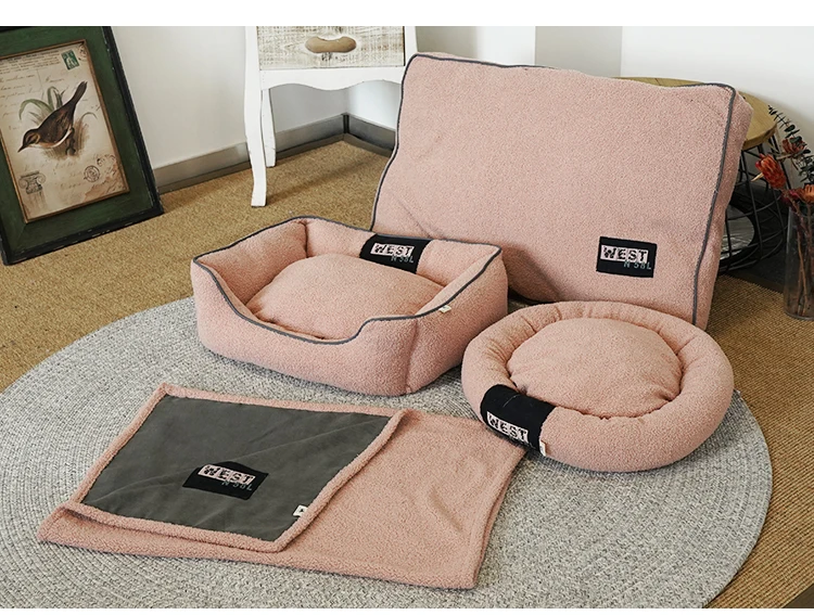 Factory Customized Large Dog Bed Mat Puppy Sofa Thick Orthopedic Mattress For Small Medium Large Dog Sleep Cushion