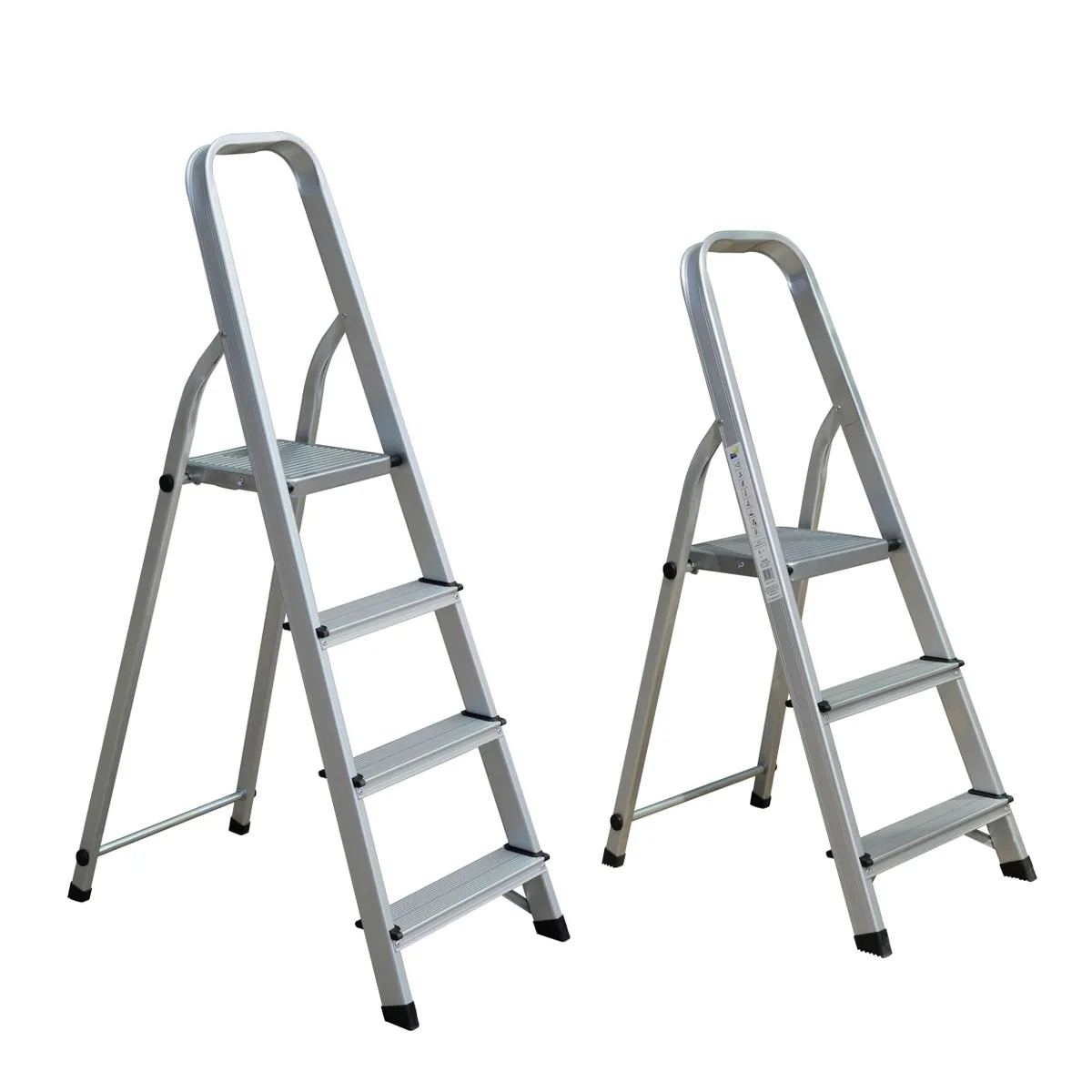 EN131 & EN14183 Approved Aluminum Ladder Foldable 3 Steps Ladder Portable with Handrail