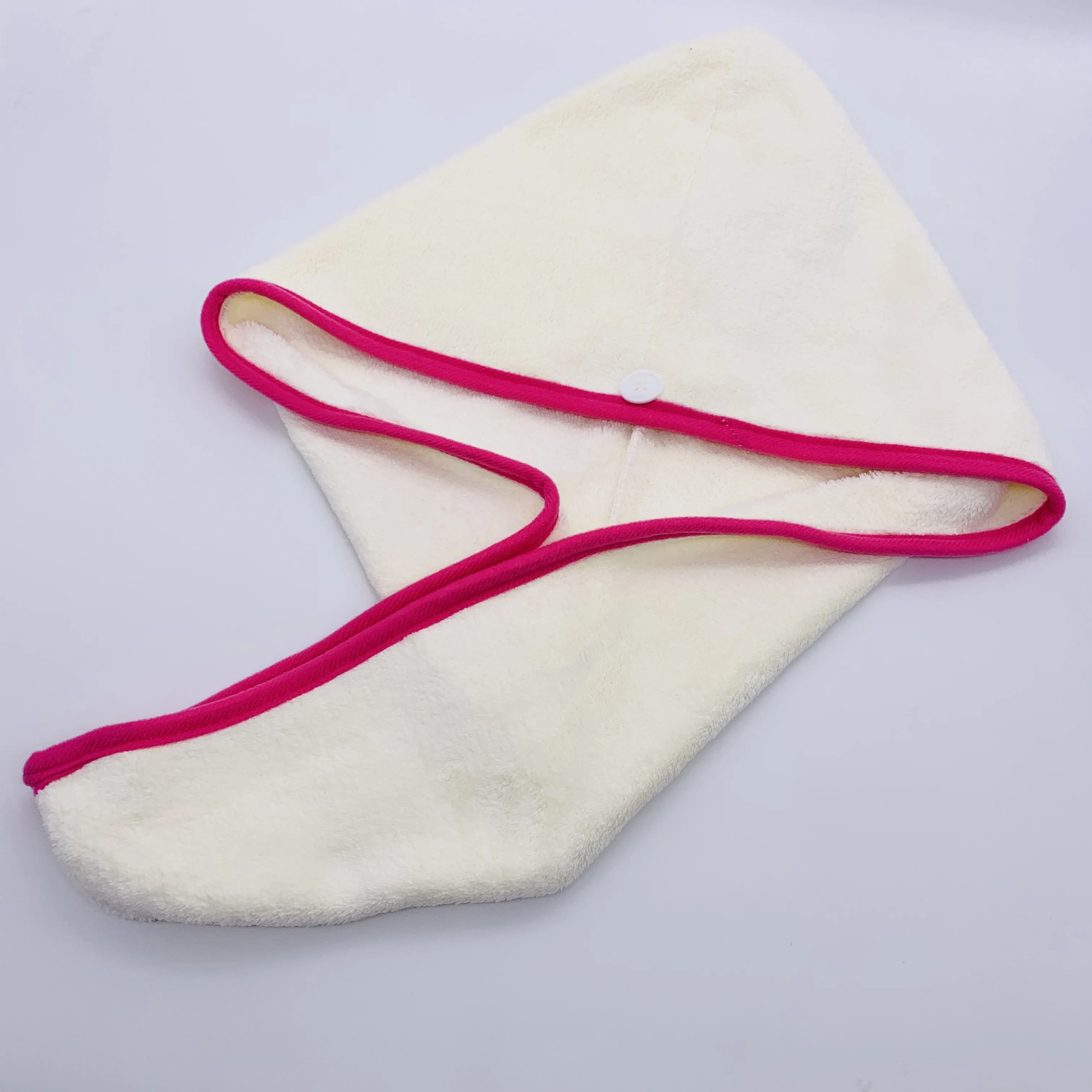 High Quality Thick Microfiber Coral Fleece Hair Turban Suitable for Drying Long Hair