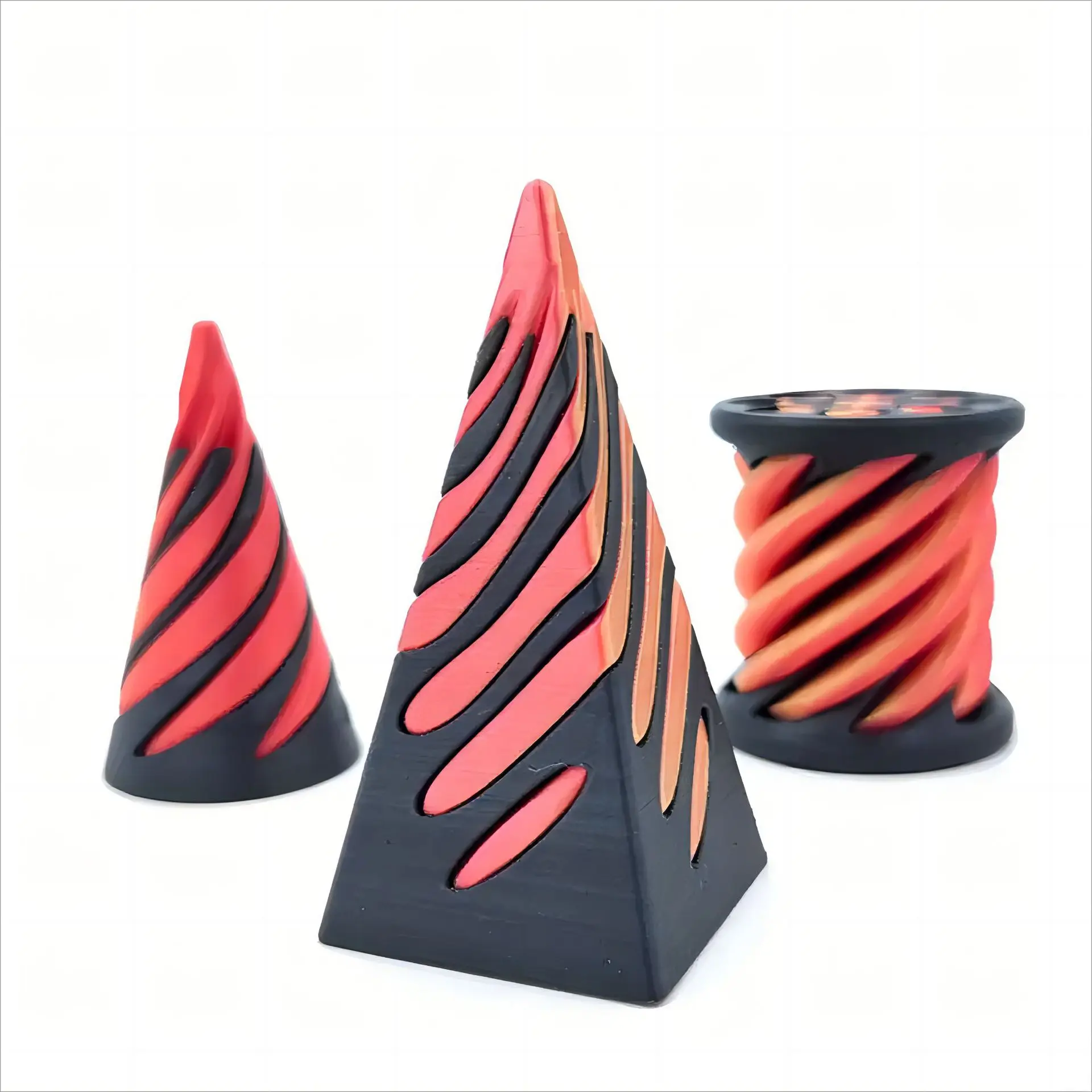 3D печатная спиральная конусная игрушка-скрипка