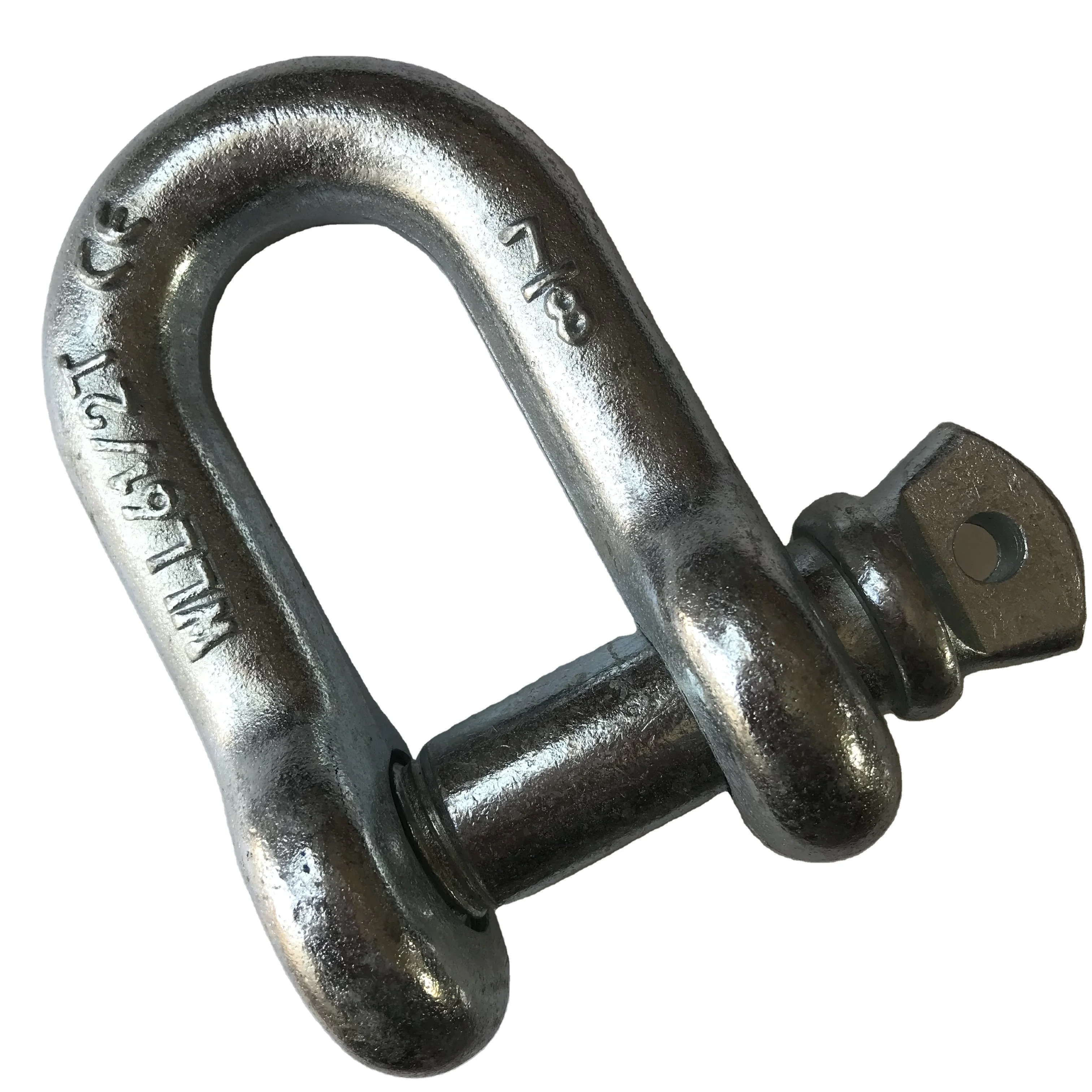 Qingdao Factory Carbon Steel US Typ Galvanized Screw Pin D Shackle for Chain Lifting