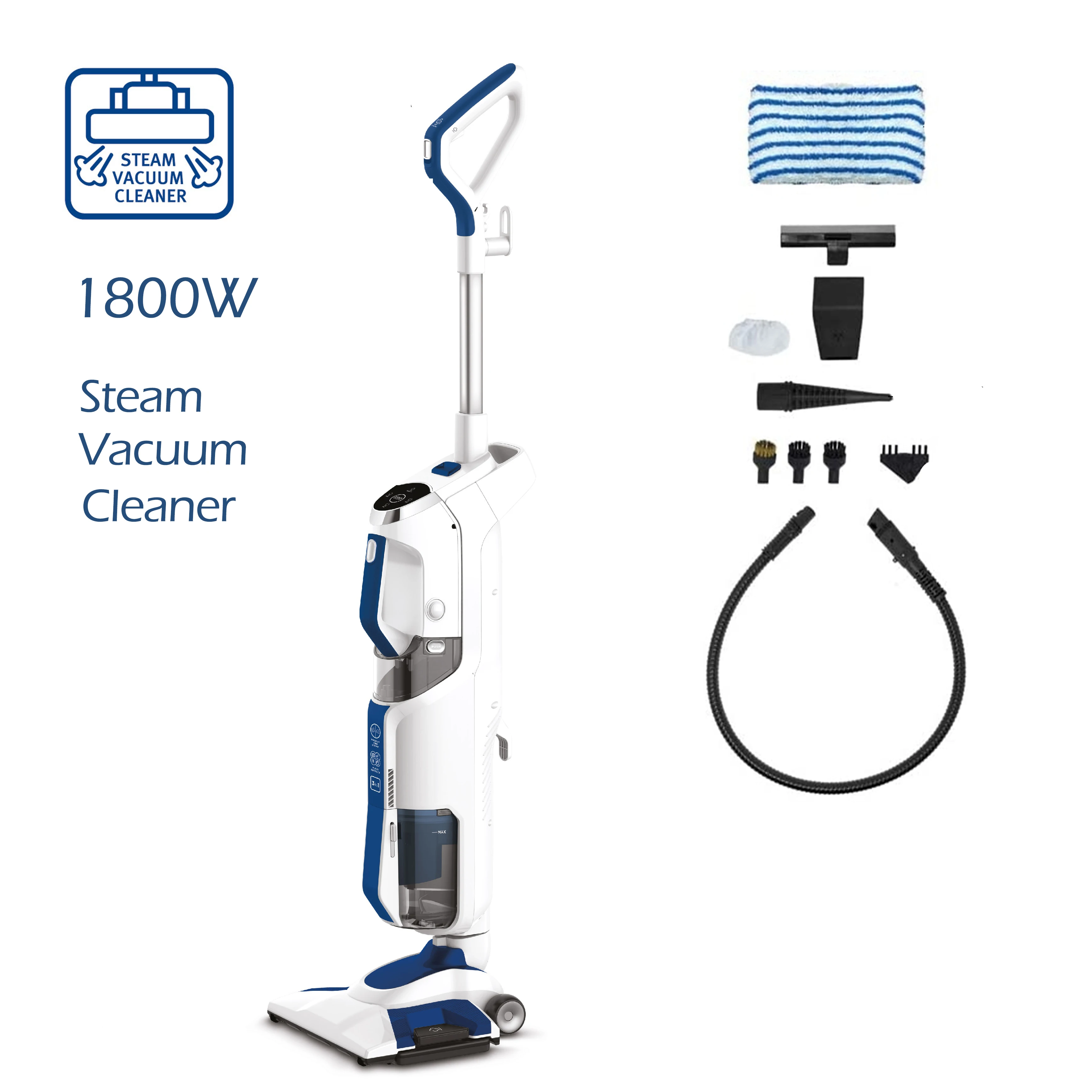 Popular upright  vertical Portable Handheld Steam Cleaner High Pressure Steam Vacuum Cleaner For Carpet And Sofa