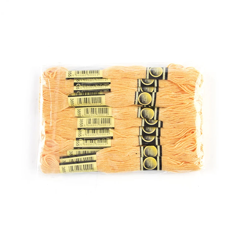 Directly Factory Wholesale Hilo De Bordar Golden Dyed Polyester Embroidery Thread