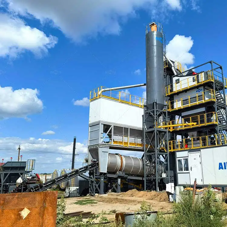 Stationary Batch Type Asphalt Mixing Plant With Capacity of 160 Tons Per Hour and 200 Tons Per Hour