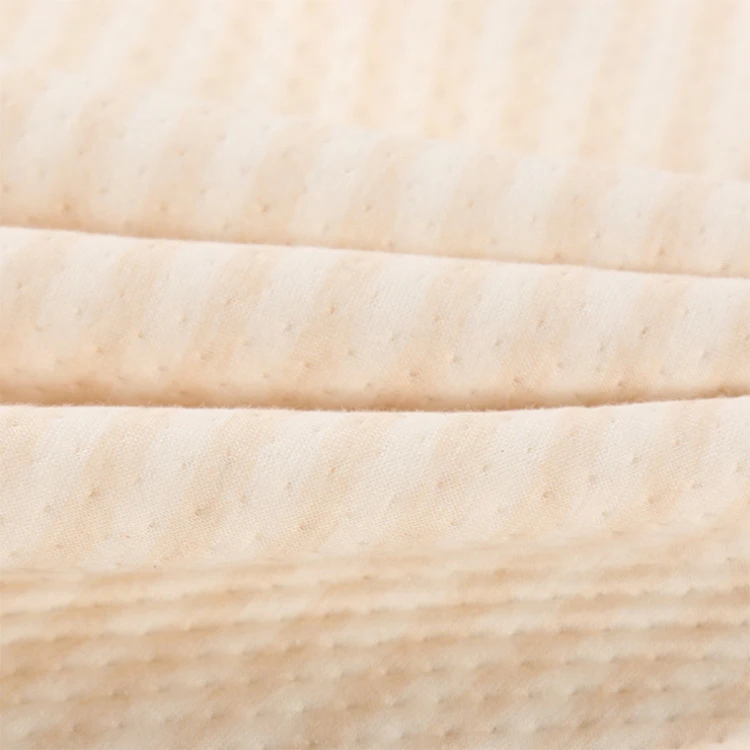 
new RTS eco-friendly 100% organic cotton jacquard quilting scuba fabric in knitted fabric for newborn baby romper, swaddle 