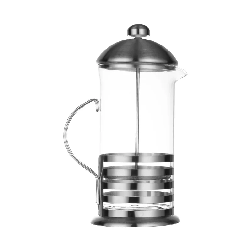 Stainless steel glass coffee pot moka pot tea maker stainless steel french press coffee cup