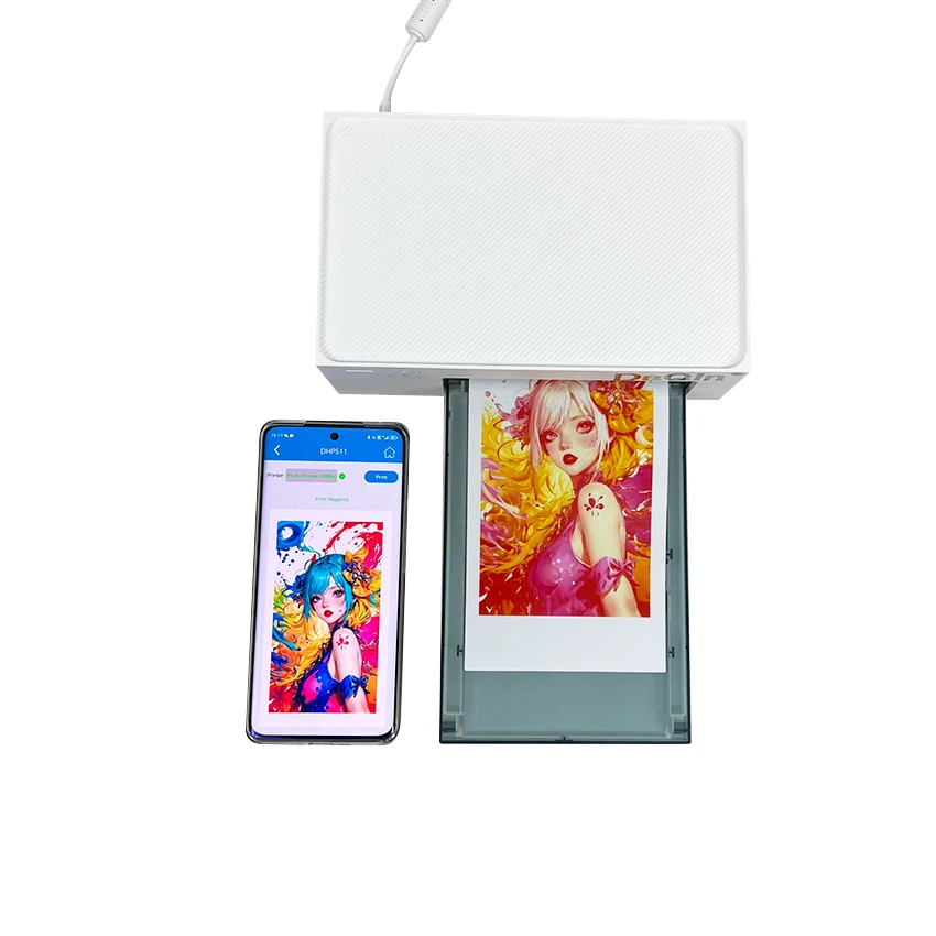 DIY Portable Mini Photo Printer: Print and Use as Phone Back Sticker, Easily Capture Memorable Moments