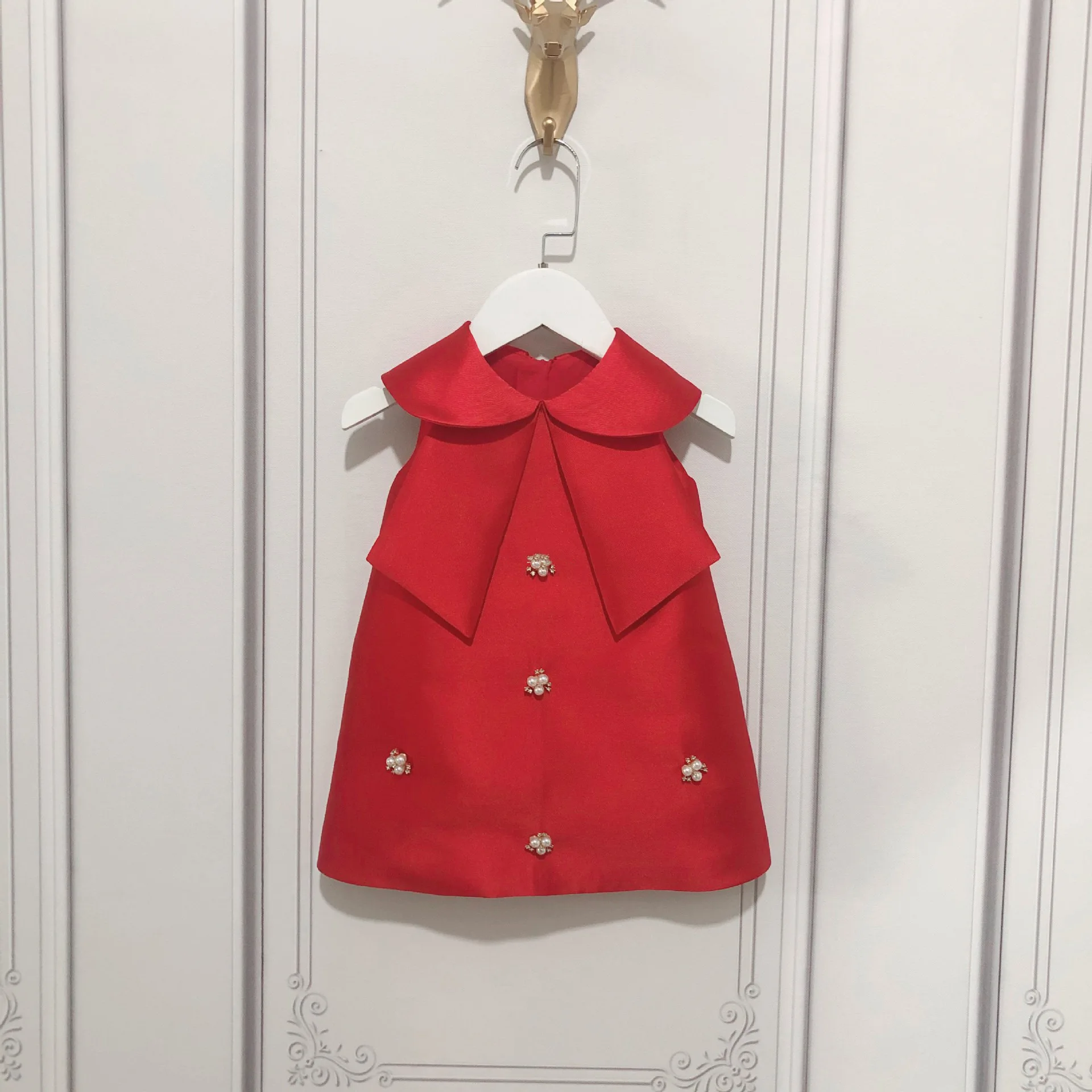 Fashion Baby Girl Princess Silk Dress Sequins Infant Toddler Girl Sleeveless Vestido Party Pageant Birthday Baby Clothes