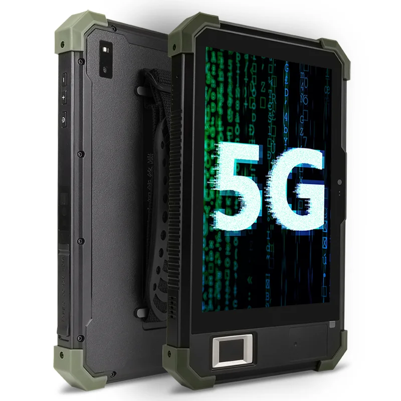Hand holder industrial 8 inch IPS FHD touching screen 4GB RAM 64GB ROM rugged android tablet