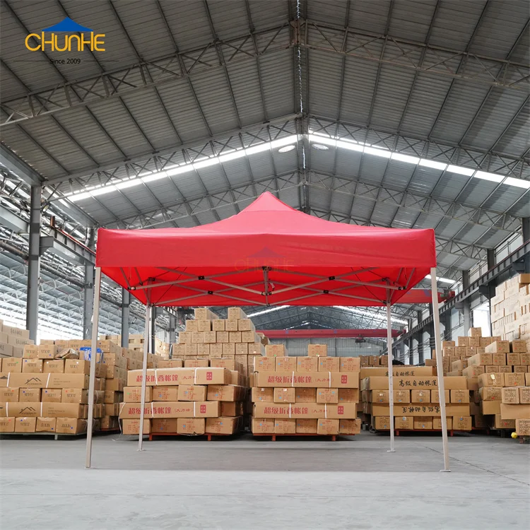 3x3M Gazebo Canopy Pop Up Tent  Foldable 10x10 Retractable Tent Custom Logo Printed Outdoor Tent