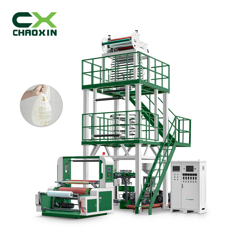 CX-55-900 polyethylene film making machine blown film extrusion machine biodegradable pe film making machine