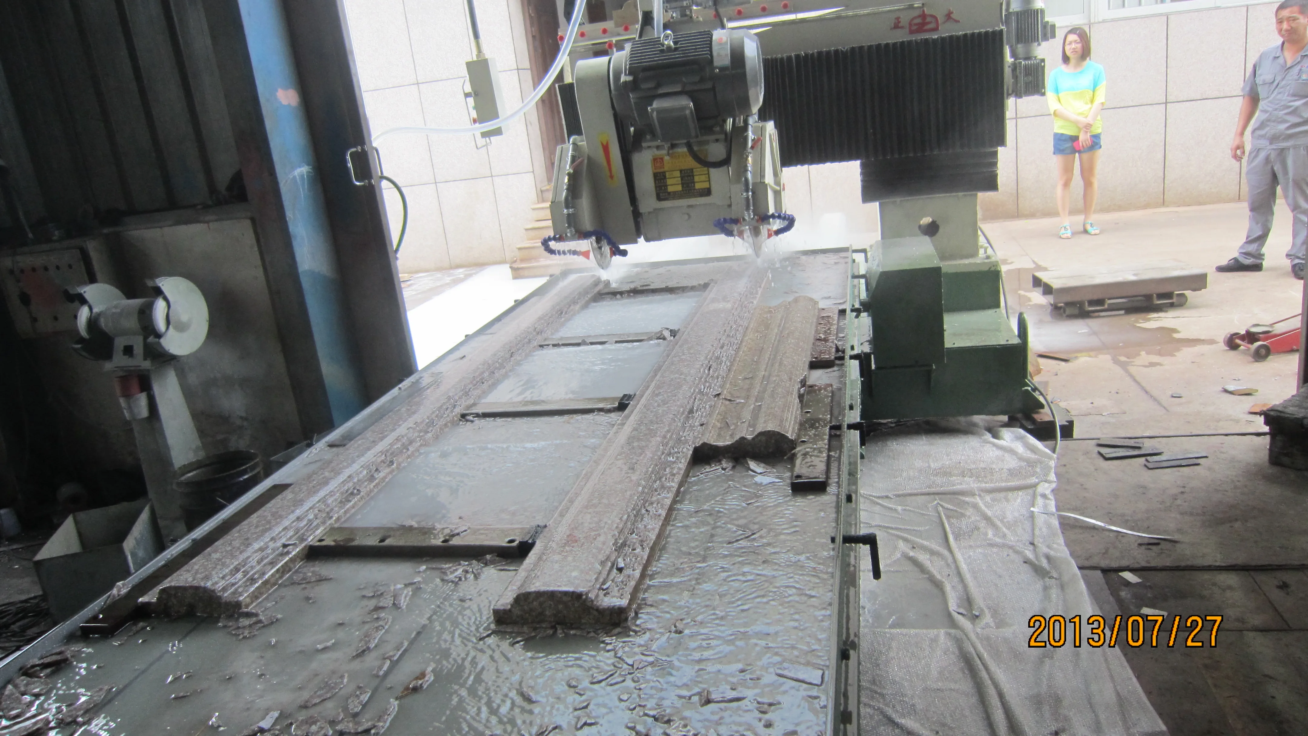 portal type plc stone marble granite profiling cutter machine marble edge line profiling cutting machine