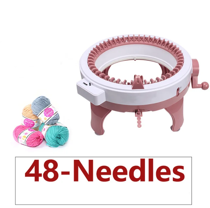 48 Needles Automatic Diy Big Hand Machine Knitting Tools Threader Sewing Tool Weaving Loom Knit Scarf Learning Toy