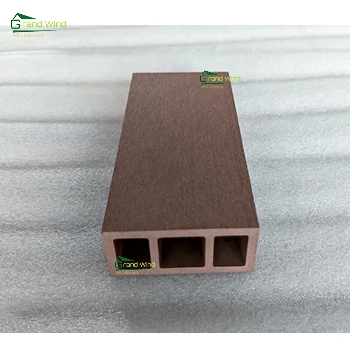 Wpc Stair Design Terrace Deck Outdoor Railing Garden Villa Protection Composite Railing Strong Waterproof