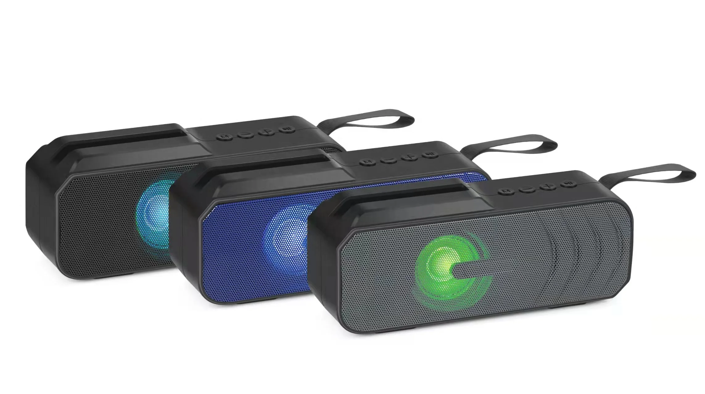 RK66 altavoz portatil led light sound box boombox Portable  blue tooth surround sound speaker outdoor soundbar with subwoofer