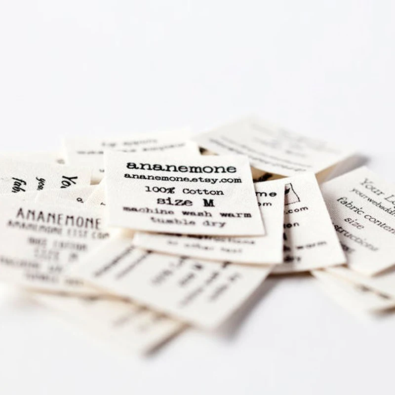 factory bag shoe custom recycled fabric woven label for clothing 3M sticker iron on tag sticky self adhesive label for garment