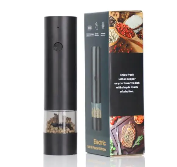 Wedding Gifts for Guests Type-C USB Electric Pepper Grinder Mills Fully Automatic Spice Salt Mill Machine with Ceramic Core