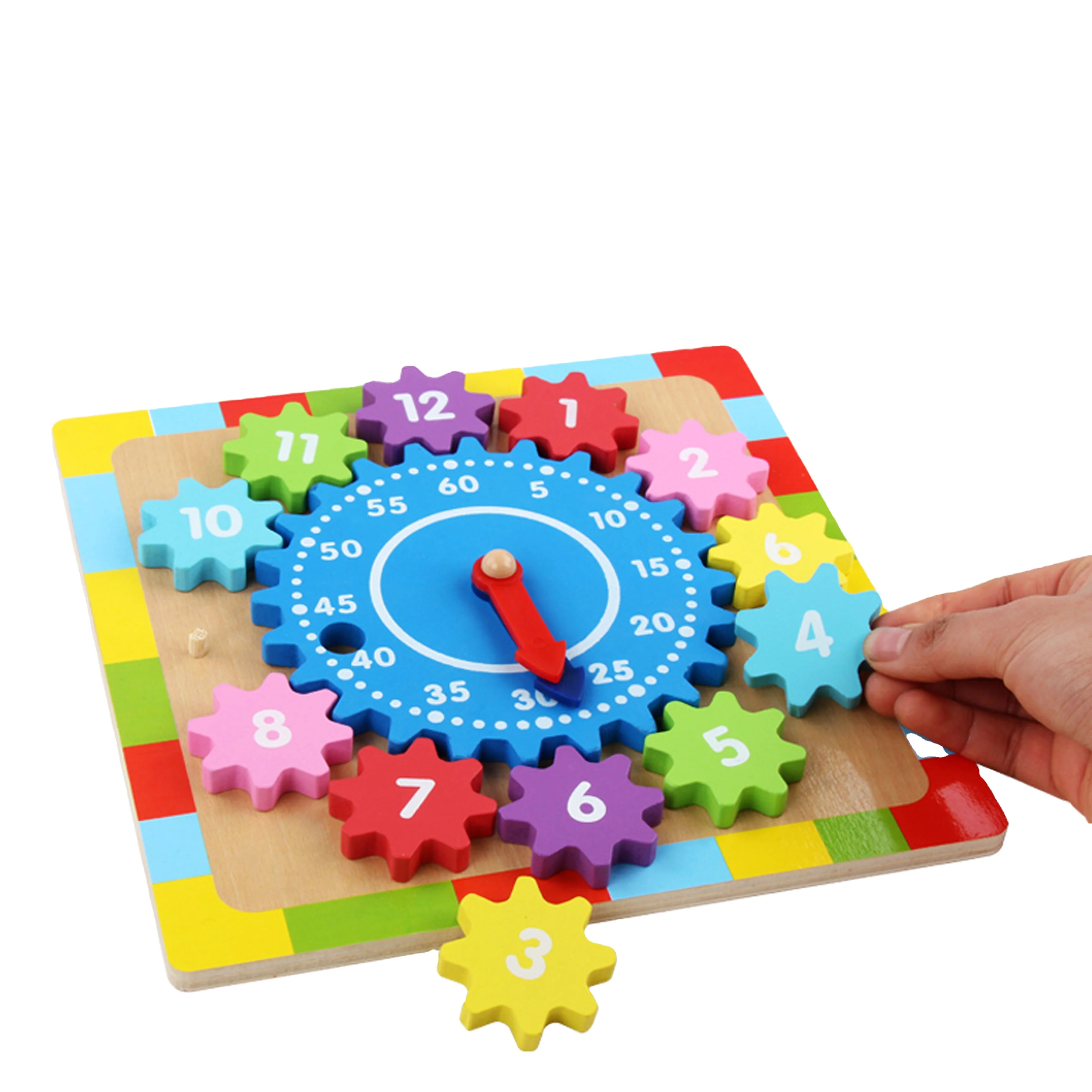 Colorful Wooden Gear Toys Educational Toys