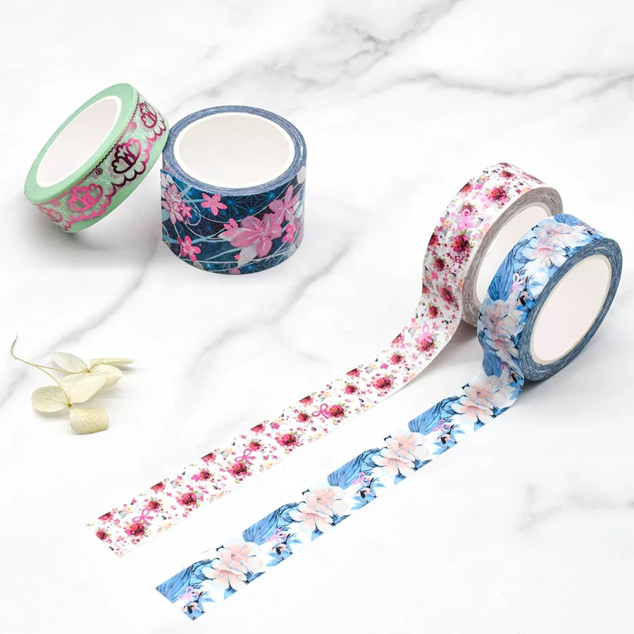 Packaging Flower European Customised Custom Washi Tape For Decoration