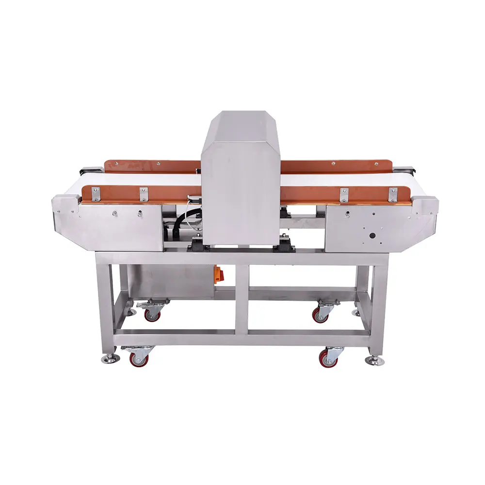 Factory Small Food Aluminium Foil Packaging Metal Detector Conveyor Metal Detector Machine For Sea Food Product Line